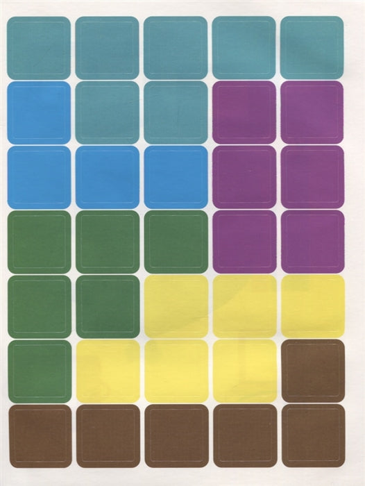 Мои первые развивающие наклейки. Квадратики Выпуск 1