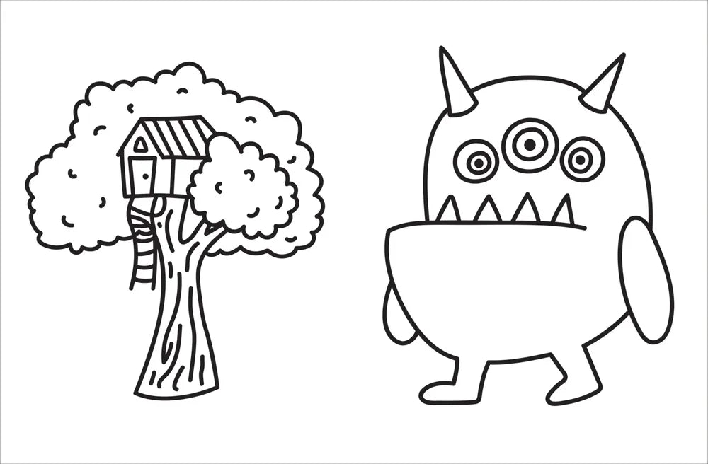 Моя первая большая раскраска. Монстры