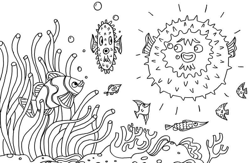 Рисуем, раскрашиваем, играем. В синем море