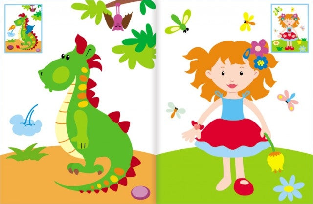 Чудесные наклейки. Найди различия