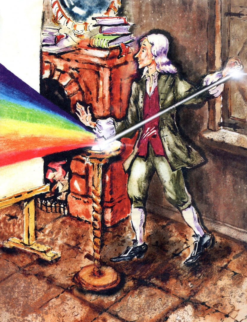 Исаак Ньютон, которому на голову упало яблоко. М. Пегов.