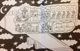 Все самолеты, автомобили и поезда. Книжка-раскраска